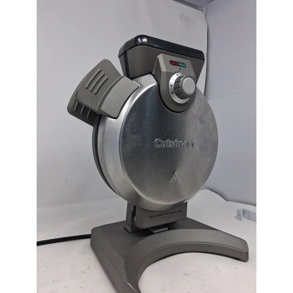 Cuisinart WAF-V100 Vert Waffle Maker Silver Stainless Steel 5-Setting Nonstick K